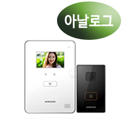 직방 비디오폰 SHT-3615 화이트/블랙(아날로그/거치형)