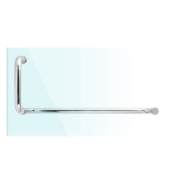 유리문손잡이 S07-실버(타공간격550/200mm)