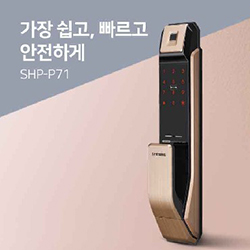 직방P71F(푸시풀/번호+카드+지문)3WAY